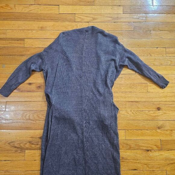 DemyLee Linen Knit Cardigan Gray Size XS Long Cardigan - Picture 6 of 10
